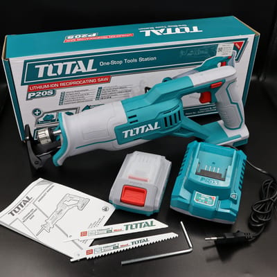 TOTAL เลื่อยชักไร้สาย 20V (แบต 2A + แท่นชาร์จ 2A)