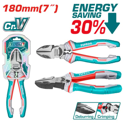TOTAL คีมปากเฉียง 7" (180mm) งานหนัก