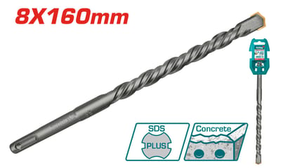 TOTAL ดอกสว่านเจาะปูนโรตารี่ 8x160mm SDS PLUS