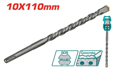 TOTAL ดอกสว่านเจาะปูนโรตารี่ 10x110mm SDS PLUS