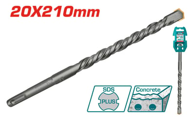 TOTAL ดอกสว่านเจาะปูนโรตารี่ 20x210mm SDS PLUS