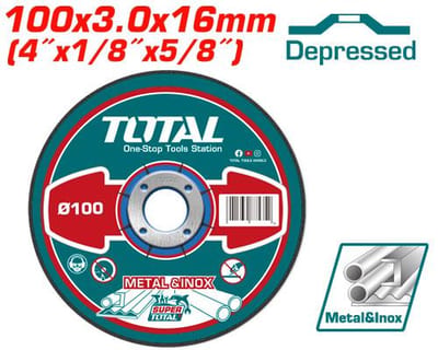TOTAL ไฟเบอร์ตัดเหล็ก 4"(100mm) 3mm
