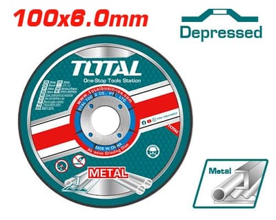 TOTAL ไฟเบอร์ขัดเหล็ก 4"(100mm) 6mm