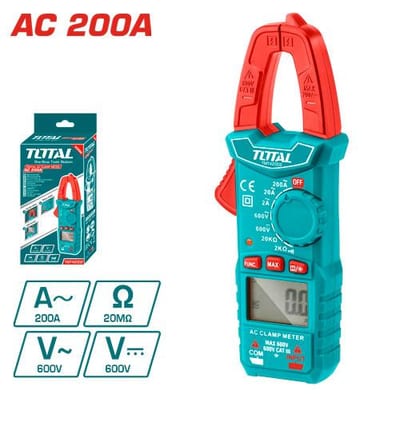 TOTAL แคลมป์มิเตอร์ดิจิตอล AC200A