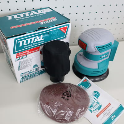 TOTAL เครื่องขัดกระดาษทรายไร้สายแบบกลม 20V (ตัวเปล่า)