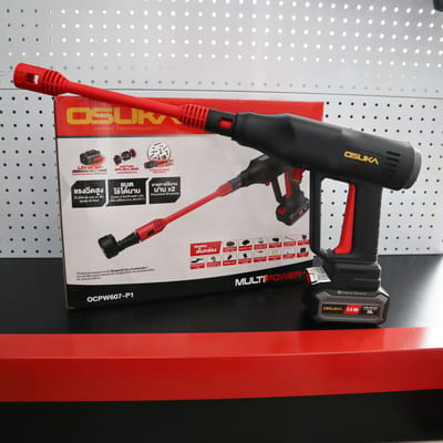 OSUKA เครื่องอัดฉีดแรงดันสูงไร้สาย 60 Bar 20V BL (แบต 5Ah+แท่นชาร์จ+กระเป๋า)