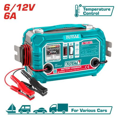 TOTAL เครื่องชาร์จแบต 6/12V 6A