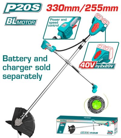TOTAL เครื่องตัดหญ้าไร้สาย 40V