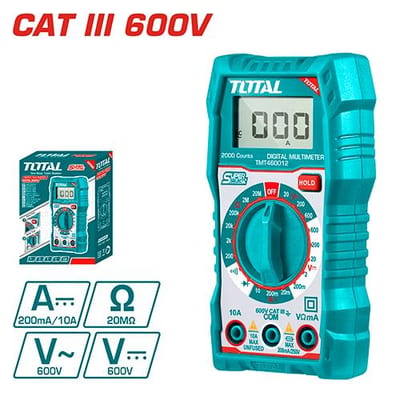 TOTAL มัลติมิเตอร์ดิจิตอล 600V