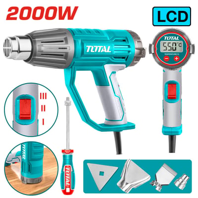 TOTAL เครื่องเป่าลมร้อน 2000W จอ LCD  (ปรับอุณภูมิได้)
