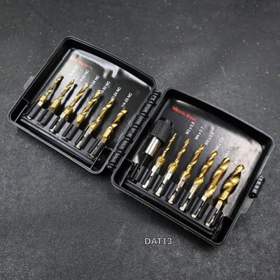 ชุดดอกเจาะต๊าป 13PC  มิลและหุน Metric/SAE