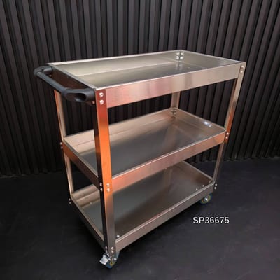 รถเข็นสแตนเลส 3 ชั้น 66x35x75