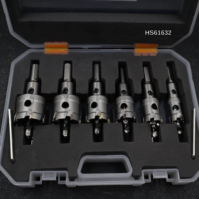 ชุดอกโฮลซอเจาะเหล็ก 6 ตัว 16-32mm