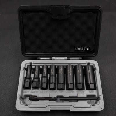 ชุดถอดน๊อตหัวเสียตัวยาวงานหนัก 10PC 6-18mm