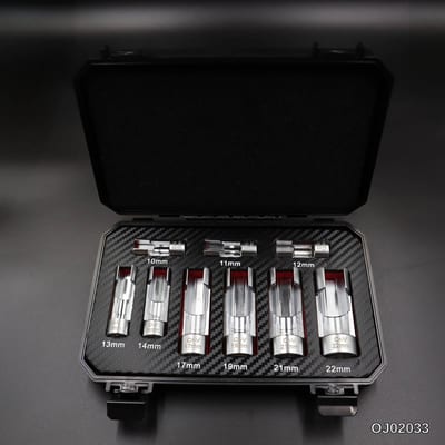 ชุดบล็อคหัวผ่าถอดท่อหัวฉีดและออกซิเจนเซนเซอร์ 9 ตัวชุด 10-22 กล่อง BMC+EVA