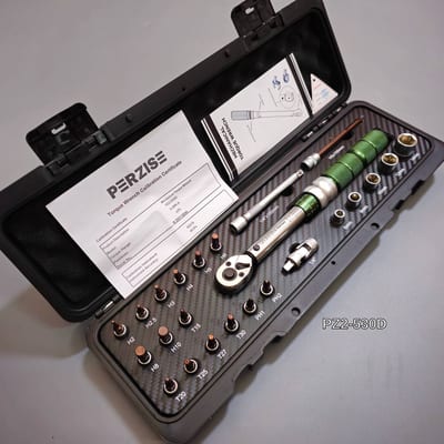 PERZISE ประแจปอนด์ 2 หุน 5-30Nm 24 ตัวชุด Dual scale