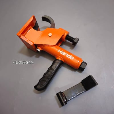 HANDO เครื่องกดขอบยาง รถยนต์ รถไถ (สีส้ม) แบบพกพา รุ่นมียางรองกันรอย