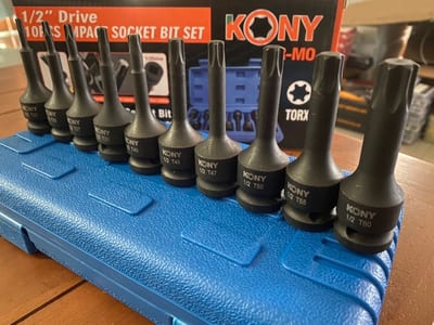ชุดบล็อคเดือยโผล่ยาว หัวจีบ 10 ตัวชุด 20-60T KONY