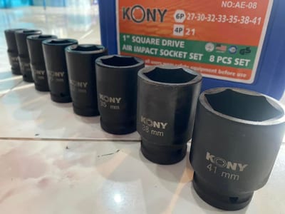 ชุดลูกบล็อค 1 นิ้ว 8 ตัวชุด 21-41 Kony
