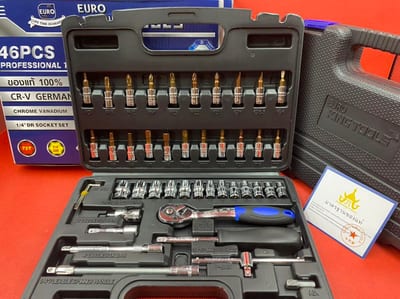 ชุดบล็อค 2 หุน 46 ตัวชุด EUROKINGTOOLS