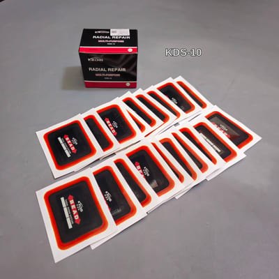 แผ่นปะยางเรเดียลแบบสี่เหลี่ยม ขนาด 55x75mm (เสริมเส้นใยผ้าใบ 1ชั้น)